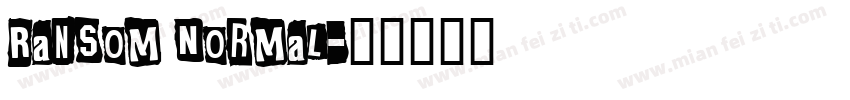 Ransom Normal字体转换
